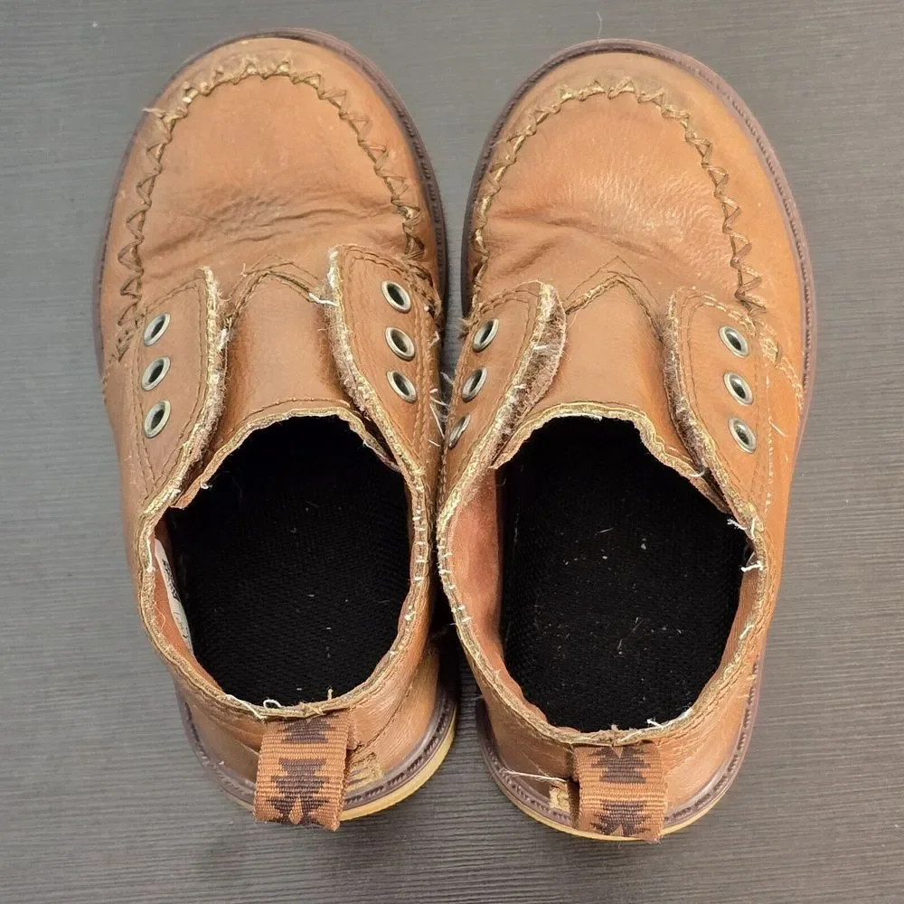 Tom's Kids‎ Brown Chukka Boots, Size 8M No tie